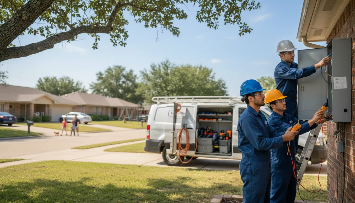 Certified electrician providing emergency electrical services in Lawndale, IL